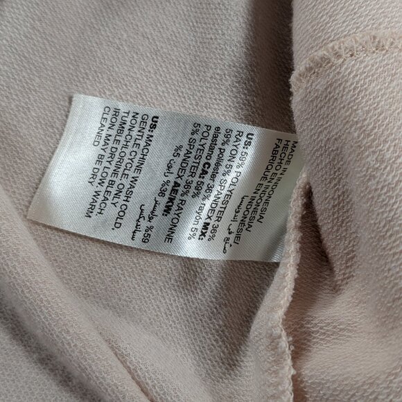 Chicos Tunic Top Womens Large Light Pink Long Sleeve Soft Knit Feminine - Picture 5 of 9